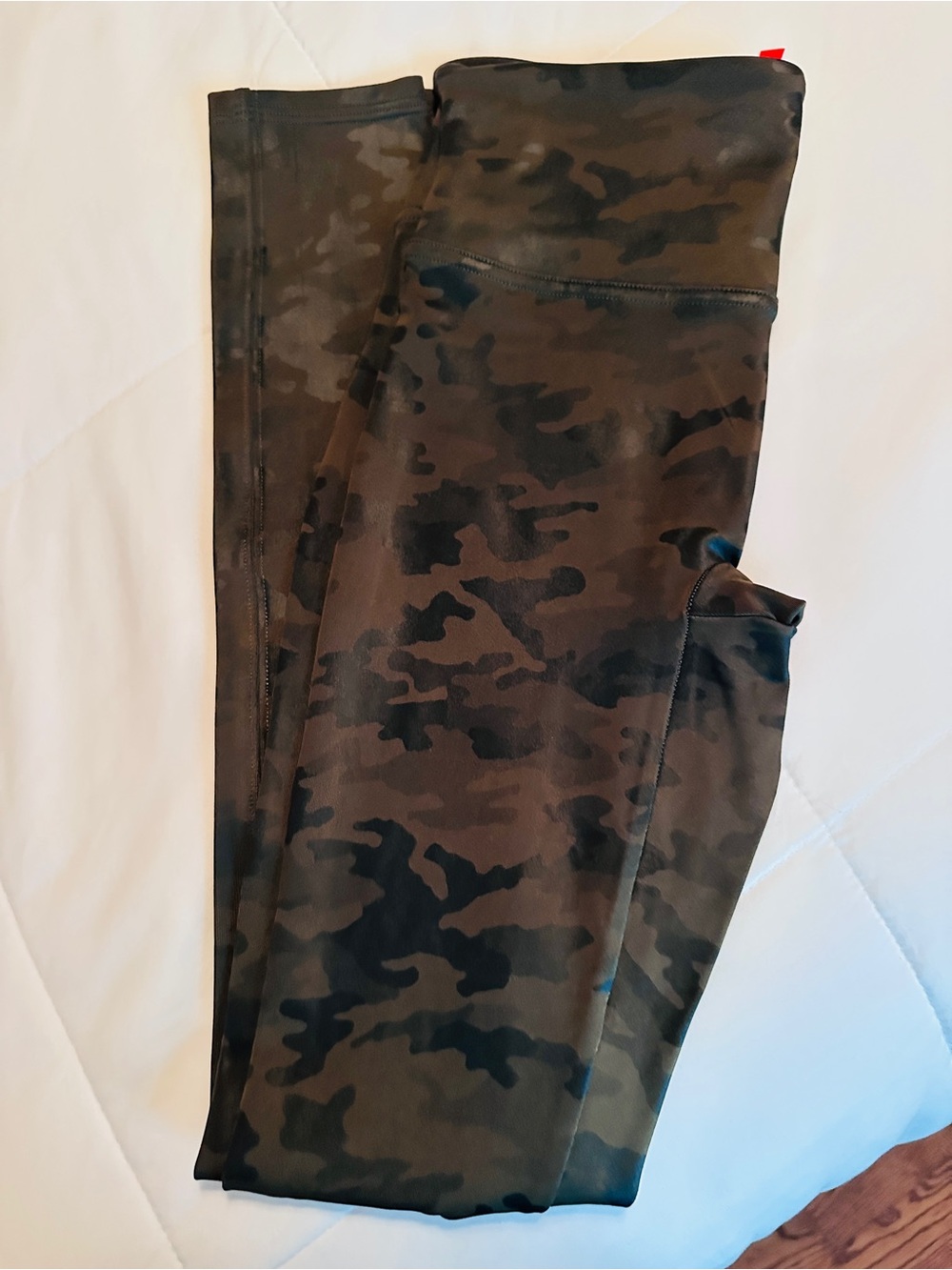 Spanx Camo Leggings - Olive Green
